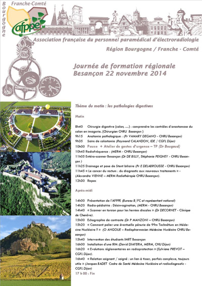 17ème Journée de formation régionale - Région Bourgogne-Franche-Comté
