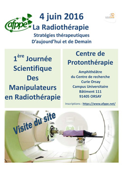 1ère Journée Scientifique des manipulateurs de Radiothérapie