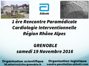 1ère Rencontre Paramédicale de Cardiologie Interventionnelle  Région Rhône Alpes