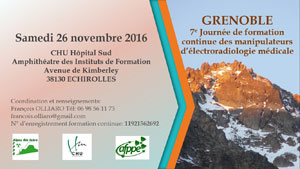 7ème Journée régionale de formation continue des manipulateurs - Région Alpes Ain Isère