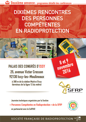 10èmes rencontres des Personnes Compétentes en Radioprotection