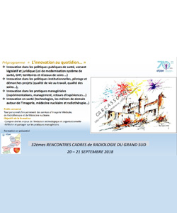 32èmes Rencontres Cadres de Radiologie du Grand Sud